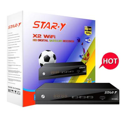 China Factory Price Cccam STAR-Y X2 WIFI DVB-S2 Set Top Box Auto Roll Set Top Box High Definition Satellite Receiver for sale