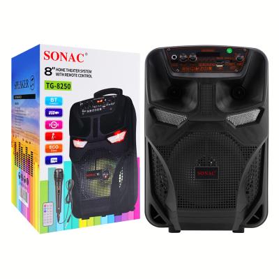 China SONAC TG-8250 2021 Colorful LED Light Portable Speaker Little Fun Speaker RGB Gaming Speaker for sale