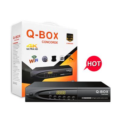 China The OTHER Q-BOX CONCORDE Tiger satellite receiver unv dvb decoder T2 S2 TNT TV decoder yoostar combo receiver New for sale