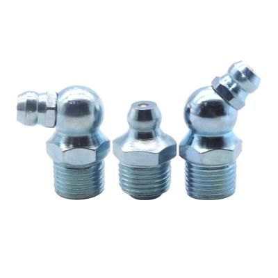 China ZM SAE Steel Hydraulic Grease Fit Grease Nipple Fitting 1/8-27 NPT Lubricating Nipples for sale