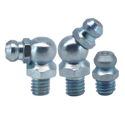 China Galvanized Carbon Steel ZM Blue Blue Grease Nozzle Fitting M6 Pressure Greaser for sale