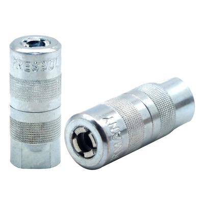 China The ZM-106-1 Germany Carbon Steel Pressure Greaser Accessories The Pressure Greaser Coupler Size 1/8NPT for sale