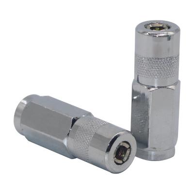 China ZM-107 Germany Long Type Pressure Oiler Carbon Steel Parts 1/8NPT White Pressure Oiler Nozzle Coupler for sale