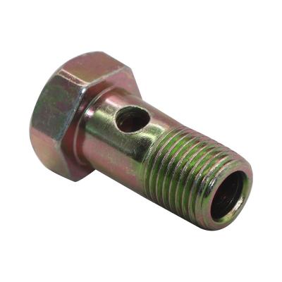 China ZM Fastener Manufacturer Custom Color Galvanized M8 Banjo Steel Barb Bolt Fitting Banjo Bolt High Quality Pipe For Motorcycle Car for sale