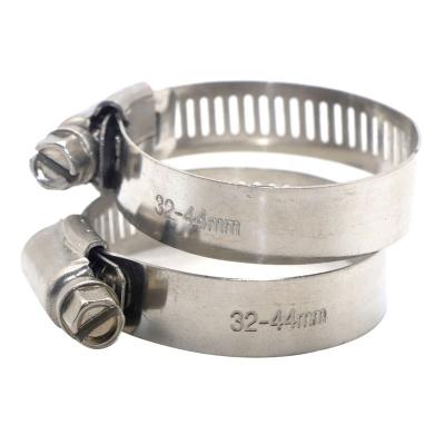 China 201 Stainless Steel And ZM 201 32-44mm Galvanized Steel Pipe Clamp Size 1-3/4 Inch American Style Pipe Clamp for sale