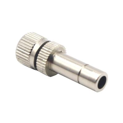 China 304 Stainless Steel ZM Low Pressure Anti-Drip Mist Nozzle With Filter Push In Lock Mist Nozzle for sale