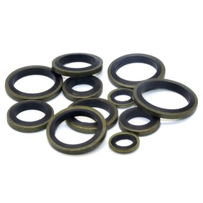 China ZM Dowty Flat High Quality Galvanized Steel Seal Gasket NBR Gasket Bonded Gasket for sale