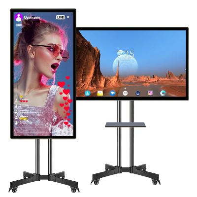 China Live Streaming Equipment Broadcast Intelligent Device Advertising 32,43,55 Live Streaming Broadcast Equipment Stand Live Interactive Screen Mobile Smart Live Broadcasting Equipment for sale