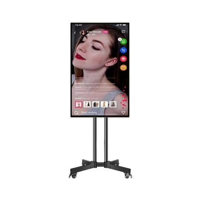 China Live Streaming Equipment Broadcast Intelligent Device Advertising Mobile Phone Smart Live Stream Broadcast Equipment 32,43,55 Inch Large Live Streaming Broadcasting Online Screen Projection for sale