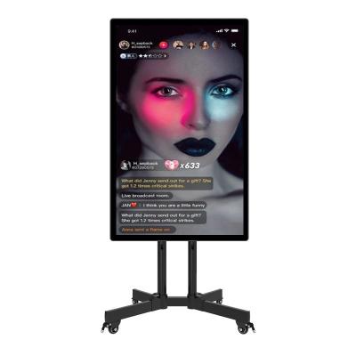 China Live Streaming Equipment Broadcast Intelligent Device Advertising TikTok, YouTube, Facebook Vertical Large Screen Interactive Projection Mobile Phone 43