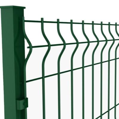 China Easily Assembled RHI 3D Foldable Fence Curved Welded Mesh Garden Fence Bend PVC Green Coated Folds Fence for sale