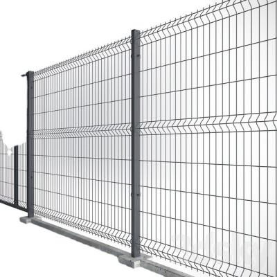 China Easily Assembled RHI Fence PVC Green Coated Safety 3D Foldable Curved Welded Mesh Garden V Bend Folds Fence for sale