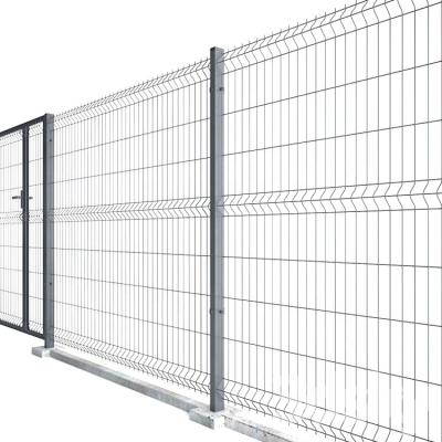 China Easily Assembled Outdoor Decorative 3D Curved Mesh Net Garden Fence Powder Coated Garden Fence for sale