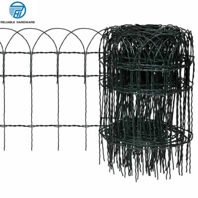 China Easily Assembled Folding Border Decorative Edging Garden Fence Roll 0.4m By 10m Roll Top Rolled Yard Fence for sale