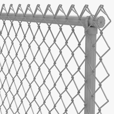 China Easily Assembled Decorative Electro Galvanized Metal Iron Mesh Privacy Back Yard Chain Link Fence for sale