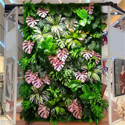 China Eco-friendly Materials Customized Decorative Artificial Vertical Garden Green Wall Plants Fence for sale