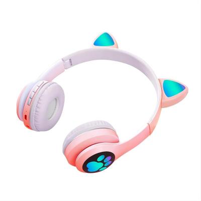 China Popular Style Design Hot Blue Cat Ears Tooth Earphones Viable For Smartphone for sale