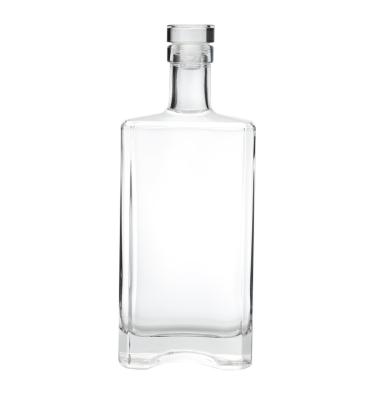 China Wholesale 750ml Wine Glass Bottle Glass Brandy Tequila Vodka Spirits Bottle for sale