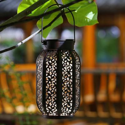 China Square Garden Park Hanging Lights Retro Outdoor Solar Garden Decoration Lights Antique Design for sale