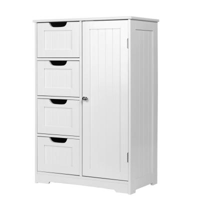 China With 1/2 Drawers 4pcs+1/2 Drawer Modern Wooden Cheap Large Capacity Cabinets Bathroom Storage Cabinet Furniture Tall Slim Cabinet for sale