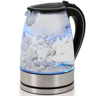 China 360 degree rotation base CE EMC RoHS and LFGB approved stainless steel electric kettle with thermostat for sale