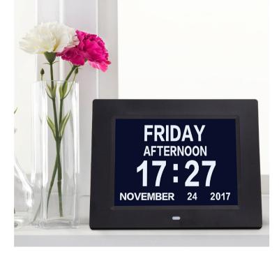 China Extra Wide Vision Altered Digital Clock with Calendar Date for Seniors, Visually Impaired, Blind, Elderly, Alzheimer's for sale