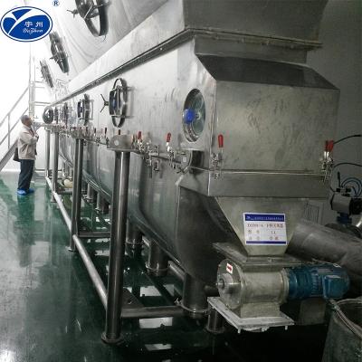 China 3m PVC Reciprocating Vibro Fluid Bed Dryer For Powder Granules for sale