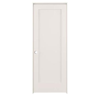 China Modern Prehung White Color Painted 1 Panel Shaker Door With Wooden Jamb For American Bedroom for sale