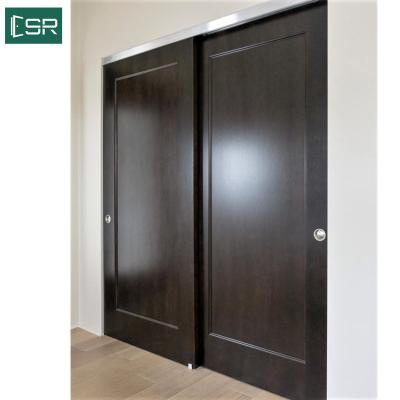 China Modern Craftsman Shaker Style Bypass Sliding Wardrobe and Closet Barn Door with Track System for sale