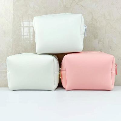 China Normcore Pouch Cosmetic / Minimalist Custom Logo Cotton Makeup Bag Perfume Packaging Beautiful Make Up Bag For Ladies for sale