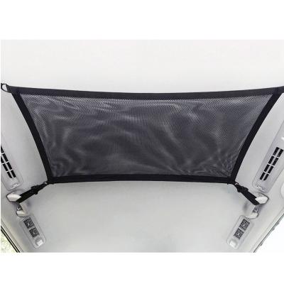 China Foldable Direct Mesh Outdoor Net Car Roof Car Travel Factory Accessories Storage Interior Organizer Bag Ceiling Cargo Bag for sale