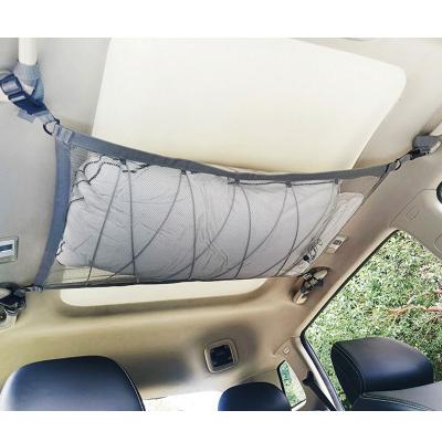 China Easy Install Custom Inner Mesh Organizer Car Roof Cargo Net Vehicle Storage Bag For Truck Suv Travel Camper Accessories Ceiling Cargo for sale