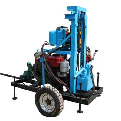 China Small Wheeled Drilling Rig Home Use 120m Hydraulic Depth Rotary Drilling Good Rig For Water Well Water Small Drilling Rig For Sale for sale