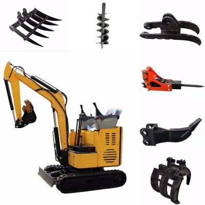 China Building Material Shops Brand New HYE17 Excavators Hydraulic Rotation Grapple Excavator Made in China for sale