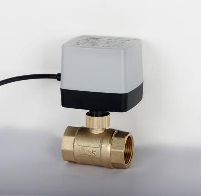 China General Two Control Three Wire Brass Electric Ball Valve for sale