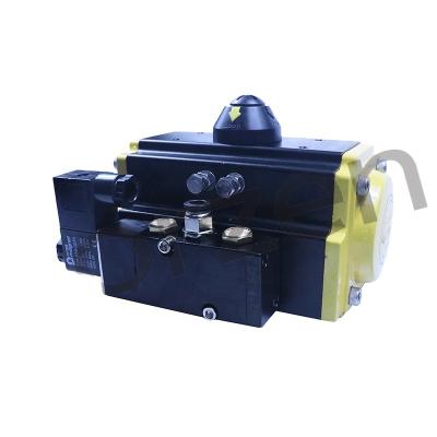 China Garment Shops Double Acting Single Acting With Pneumatic Solenoid Valve Actuator for sale