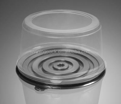 China Disposable Wholesale Clear 6 Inch Cake Container Plastic Tray for sale