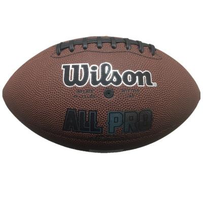 China Wear Resistant Professional Customized Logo American Football Training Game Rugby Match Ball for sale