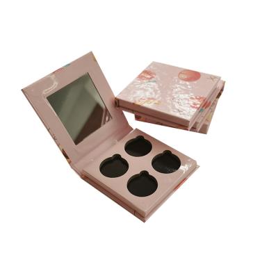 China Recyclable Stain Eyeshadow Box Cardboard Eyeshadow Palette Cardboard Box UV Lamination Glossy Packaging Cardboard Box for sale