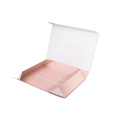 China Luxury Rigid Folding Gift Box Magnetic Folded Matte Finishing Packaging Box Recyclable Custom Made Rose Gift Box for sale