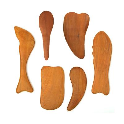 China Portable Natural Wooden Board Gua Sha Tool Gua Sha Sha Scraping Wood Tools for sale