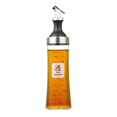 China High Quality Luxurious Thick Glass Freshness Preservation Olive Oil Dispenser Bottle for sale