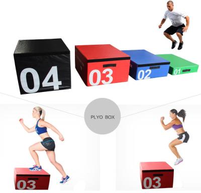 China EVA Wholesale Custom LOGO Foam Soft Plyo Jump Box 4 in 1 for Jump Exercise Training for sale