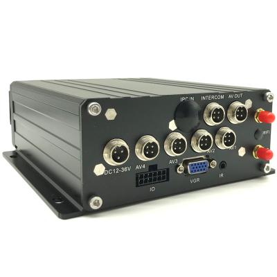 China 4CH 720P 1080P DVR Support 3G 4G GPS MDVR Bus 960p HDD PAL NTSC cmsv6 cmsv7 Korean English-Russian DVR 2TB+256GB for sale