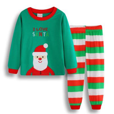 China Latest Children Christmas Breathable Pajamas Set Boys Girls Cotton New Years Sleepwear Good Quality Children Pajamas Long Sleeve Suit for sale