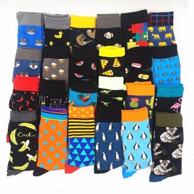 China Crazy Penguin Crew Socks Fashion Creative Animal Long Cotton Mens Socks Sporty Men's Socks Koala Duck Cat Dog Beer Rooster Socks for sale