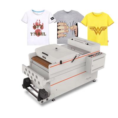 China Fabric all in1 PE film roll to roll printer with auto hot melt dryer for all kind of textile fabric T-shirt polyester printing for sale