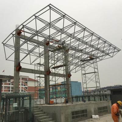 China Factory Low Steel Fabricated House Price Of Steel Frame Space Grid Structure Steel Grid Frame for sale