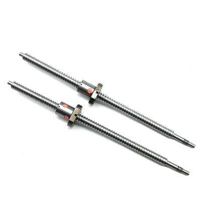 China CNC machine lead screw SFU1610-1500mm ball screw with single nut end machined according to BK12BF12 ball screw linear actuator for sale