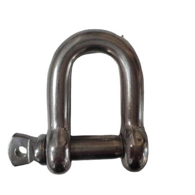 China Heavy Industry Stainless Steel D Shackle Stainless Steel European Type Shackle for sale